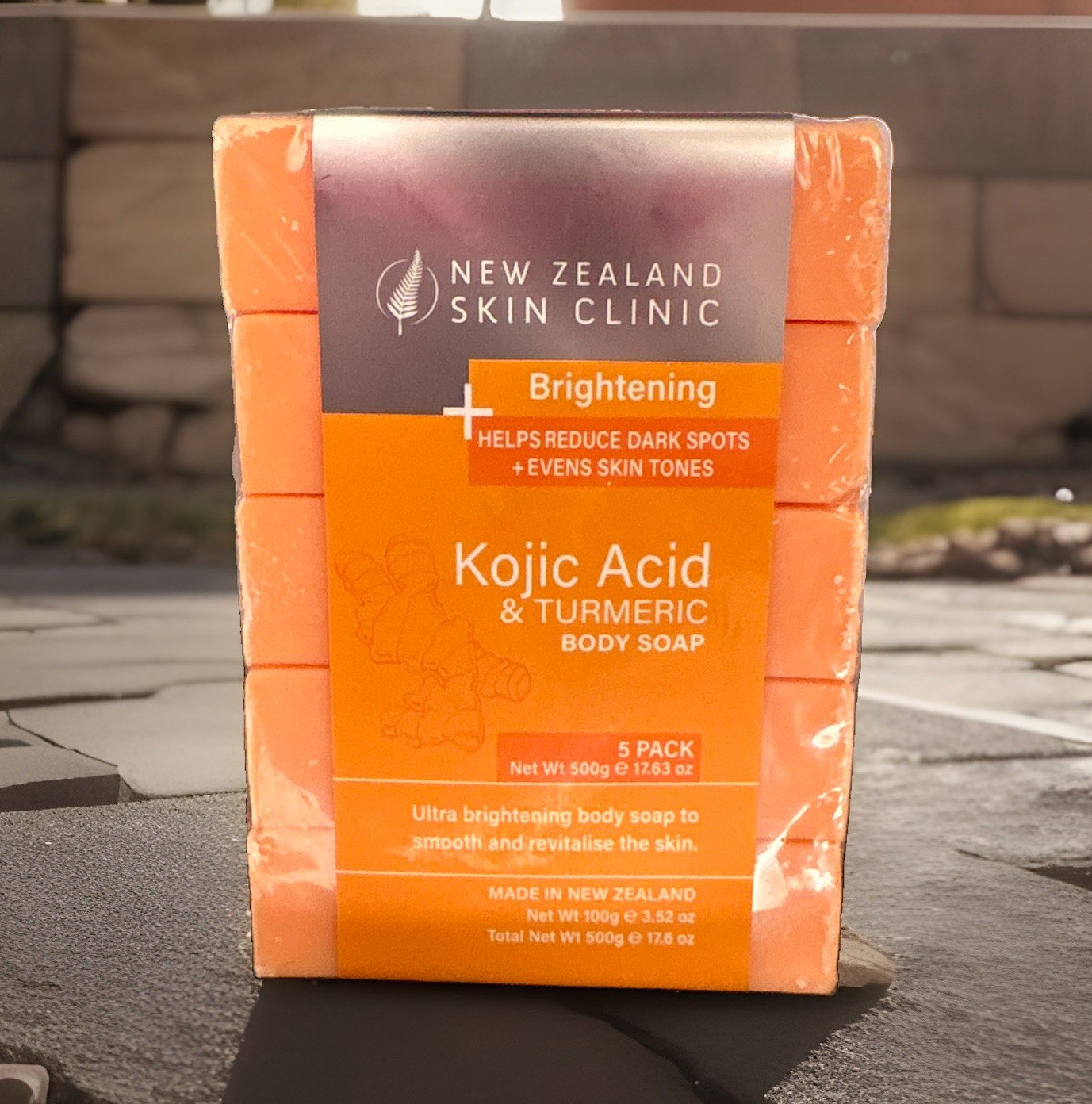 New Zealand Skin Clinic Kojic Acid & Turmeric Brightening Soap 5 Pack 17.6 oz