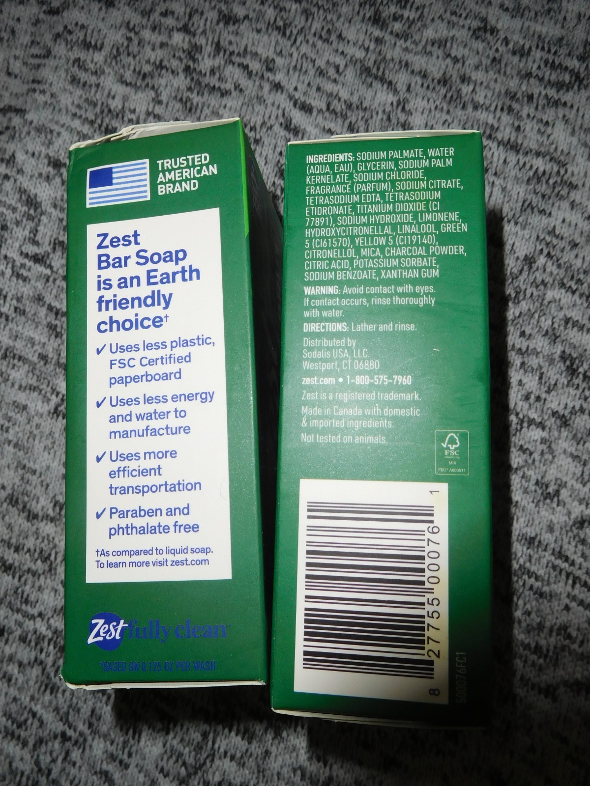 Zest Bar Soap – 2 Bars of Brut Scented Bar Soap 7.05 oz Each Sealed/New
