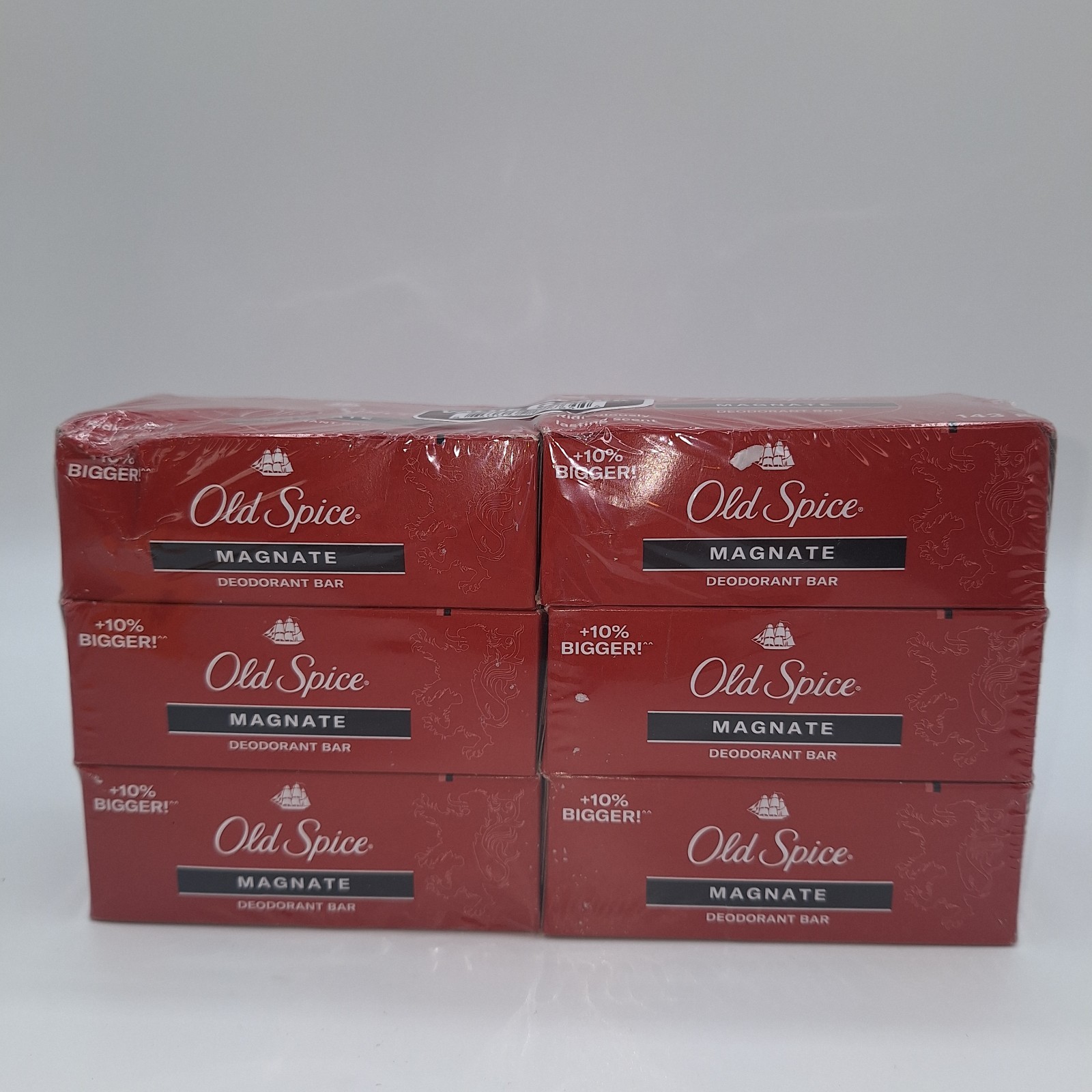 Old Spice Magnate 6 Deodorant Bars Value Pack New And Sealed