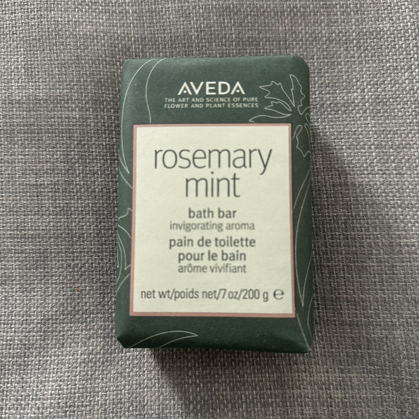 Aveda Rosemary Mint Bath Bar Body Soap 7 oz / 200 g