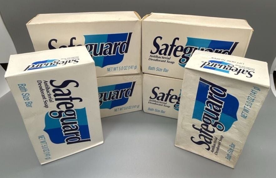 Safeguard Antibacterial Deodorant Beige Bath Sz Bar Soap 6 – 5 oz NOS 1994 Vtg