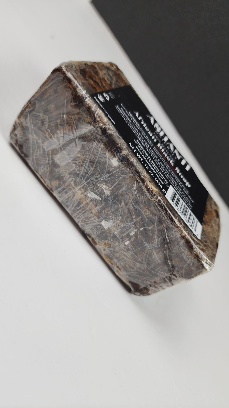 Ashanti African Fragrance Free Black Soap, 3 bars, 46oz /1362g