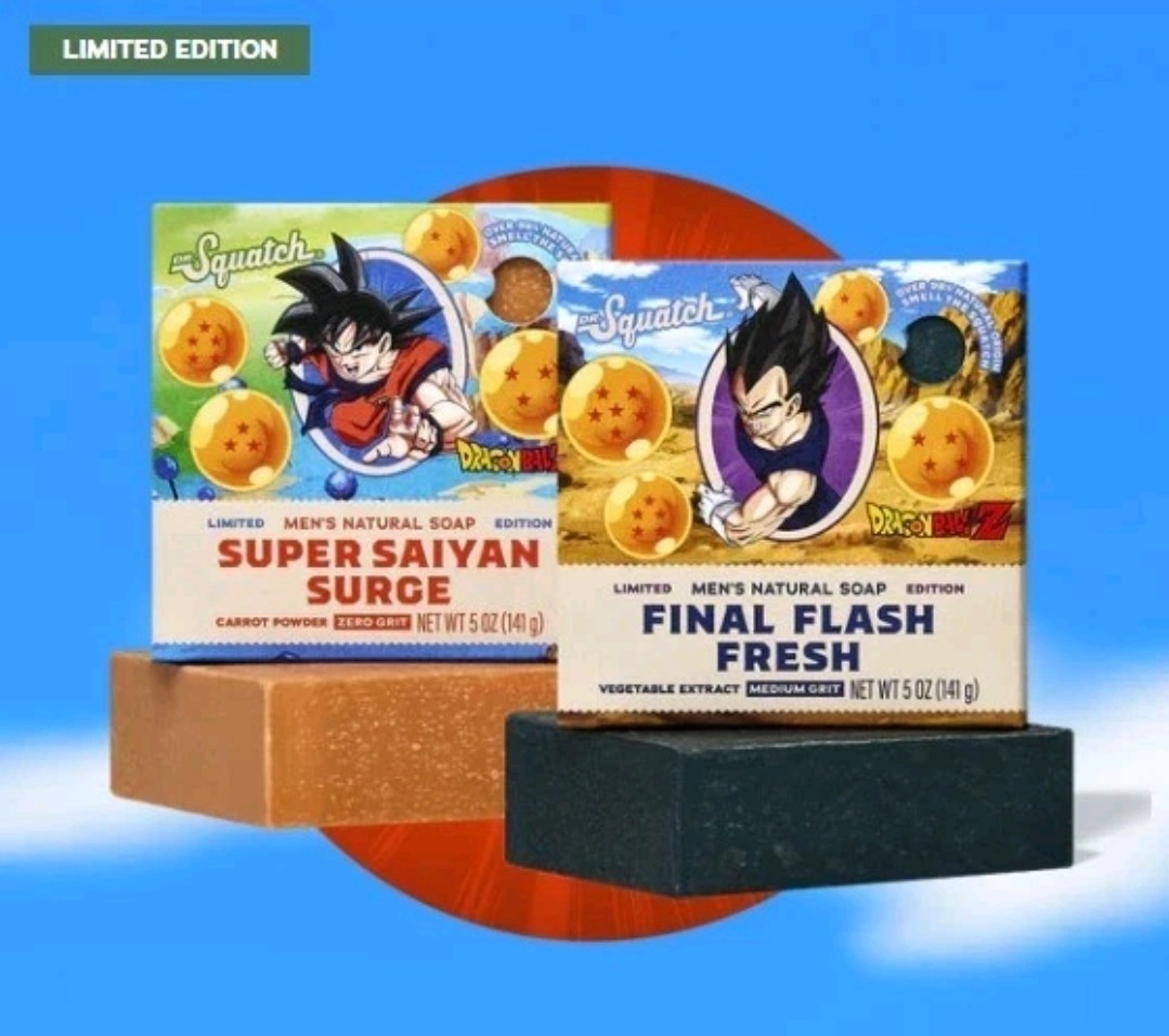 2 PACK Dr Squatch FINAL FLASH FRESH + SUPER SAIYAN SURGE DRAGON BALL Z LE BAR!