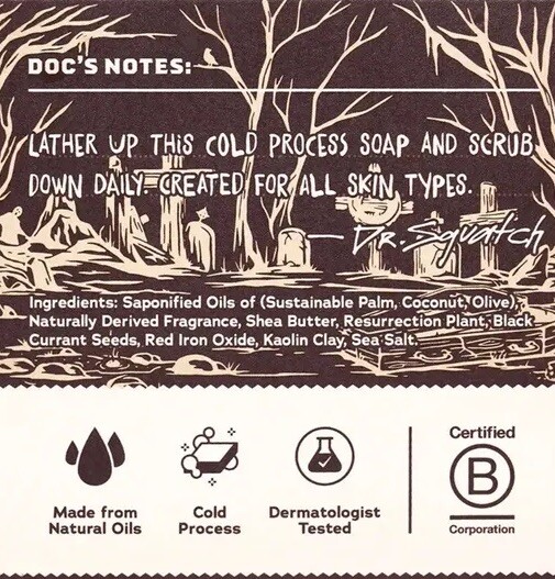 Dr. Squatch Limited Edition Count Sudsula Natural Soap 5oz Light Grit