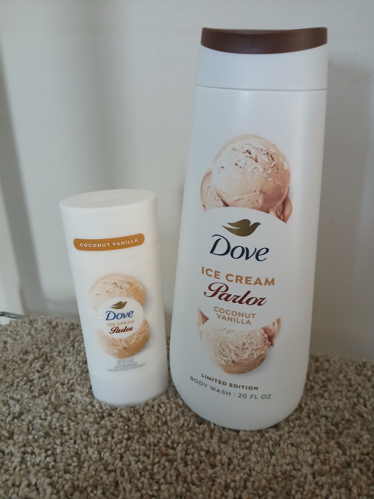 Dove Ice Cream Parlor Limited Edition Coconut Vanilla Set Of 2