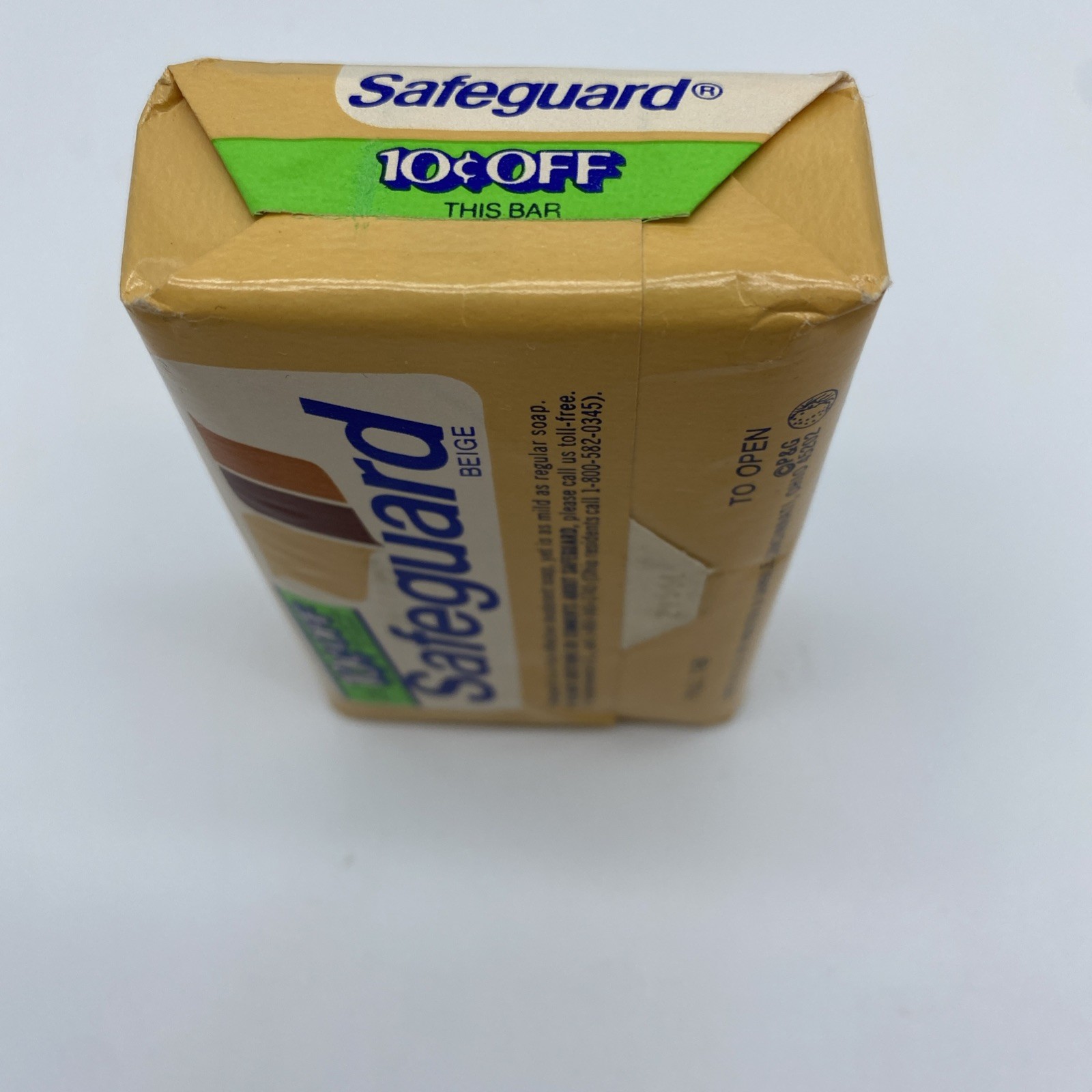 2 Vintage Safeguard Beige Deodorant Soap Bars New Sealed Large 5oz