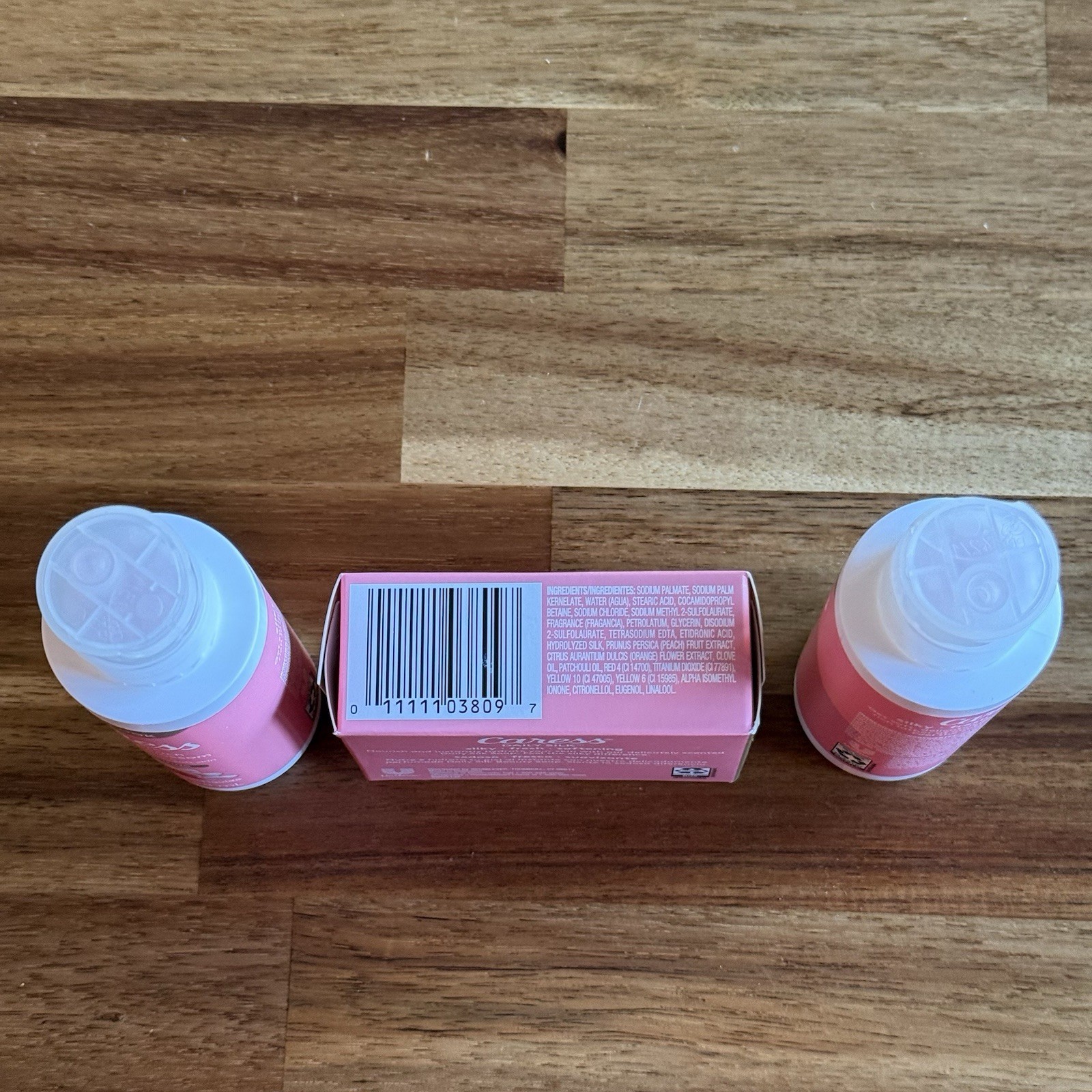 Caress Daily Silk White Peach & Orange Blossom Body Bar And 2 Body Wash Bottles