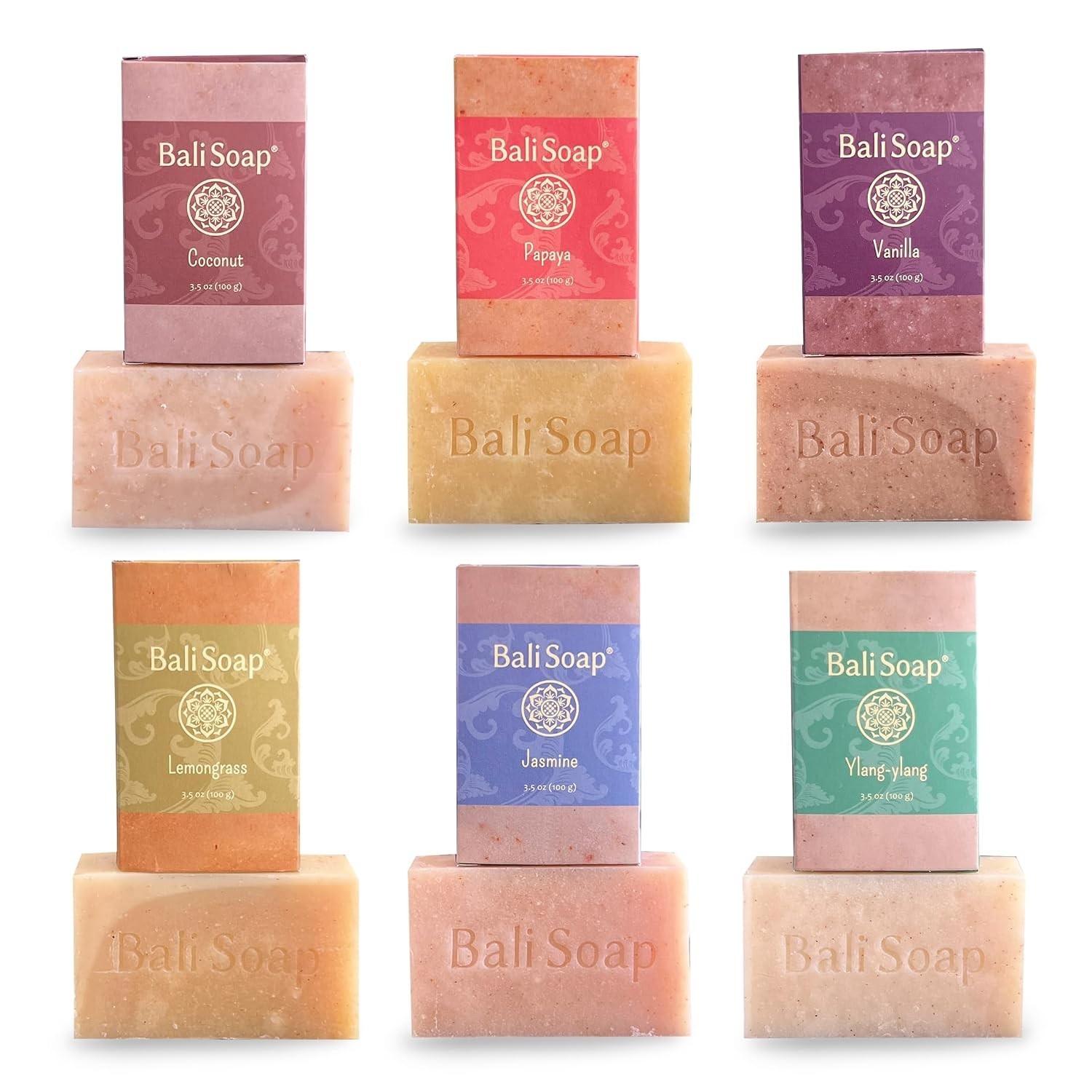 Natural Exfoliating Soap Bar Gift Set – 6 Aromatherapy Bars for Relaxation
