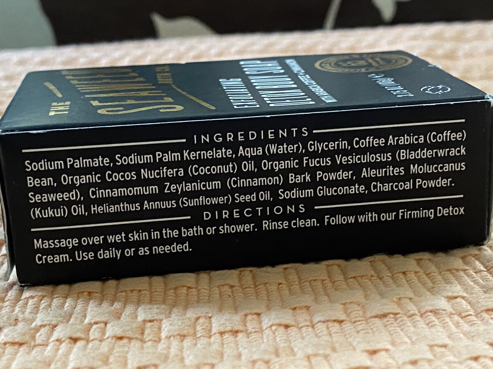 Exfoliating Detox Body bar Soap, The Seaweed Bath Co.,Coffee & Cinnamon 3.75oz