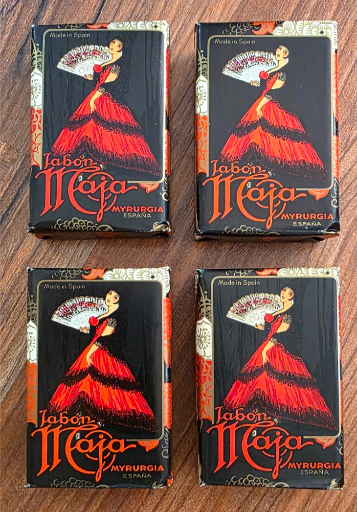 FOUR BARS Soap Vintage MAJA JABON MYRURGIA 3.25 oz OLD STOCK Spain `