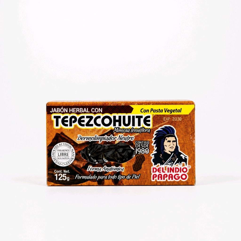 Herbal Soap With TEPEZCOHUITE Indio Papago. Natural Dermocleaner All Skin Types