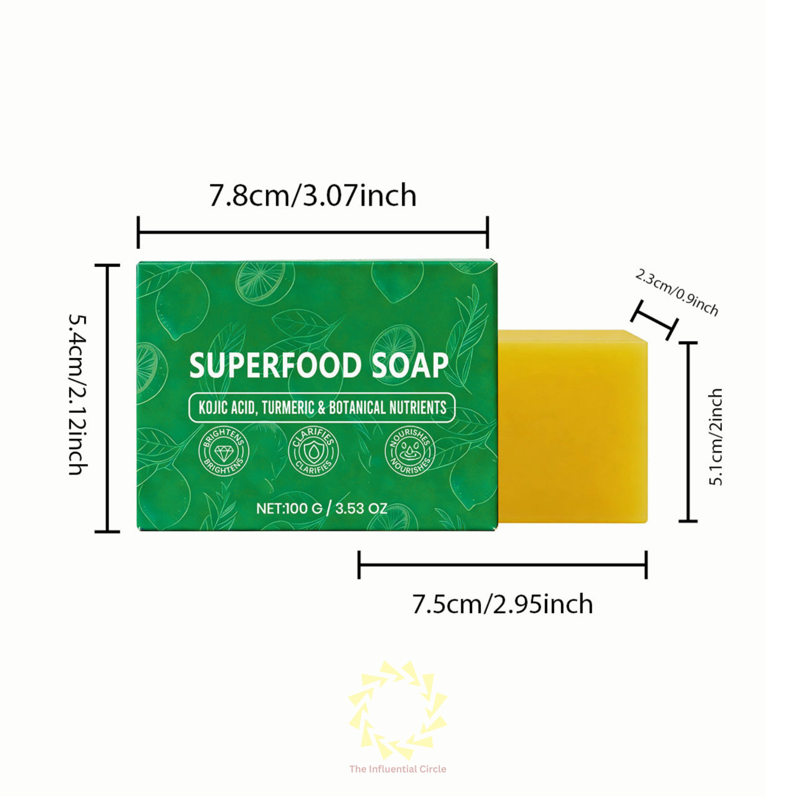 Stem And Soul Superfood Soap, Upgraded Stem & Soul Turmeric Lemon SoapBar