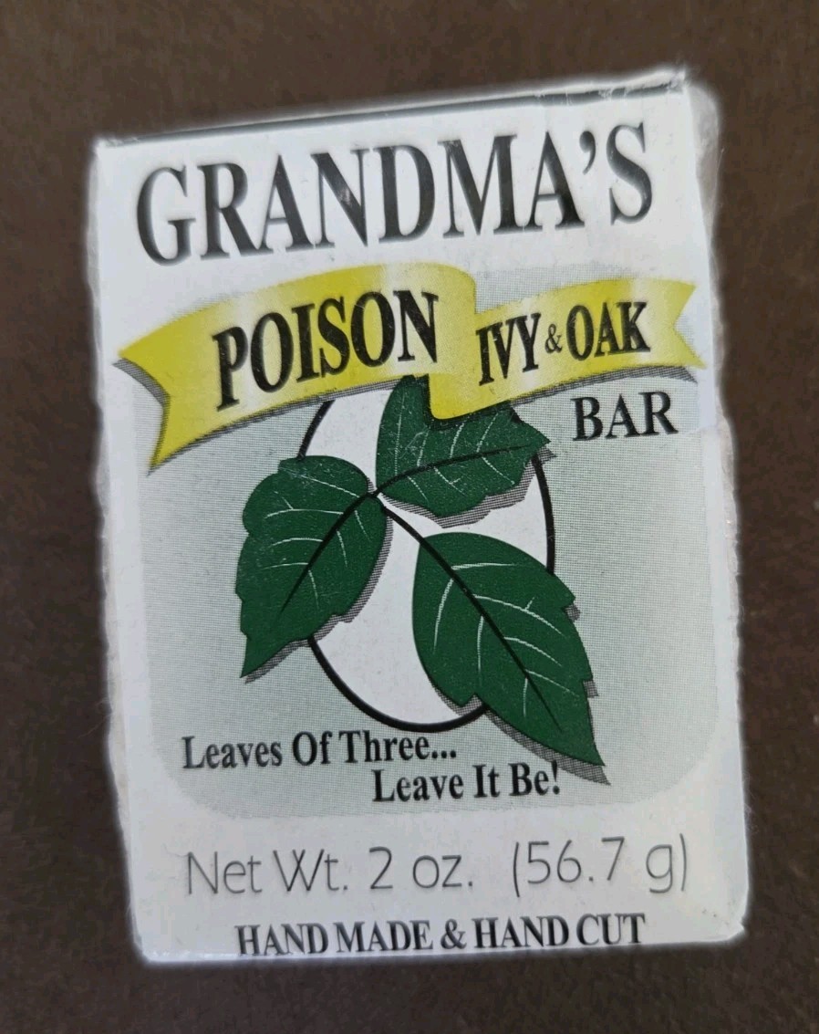 Grandma’s Natural Poison Ivy & Oak Bar Soap Hand Made & Hand Cut~ 2oz~Made in US