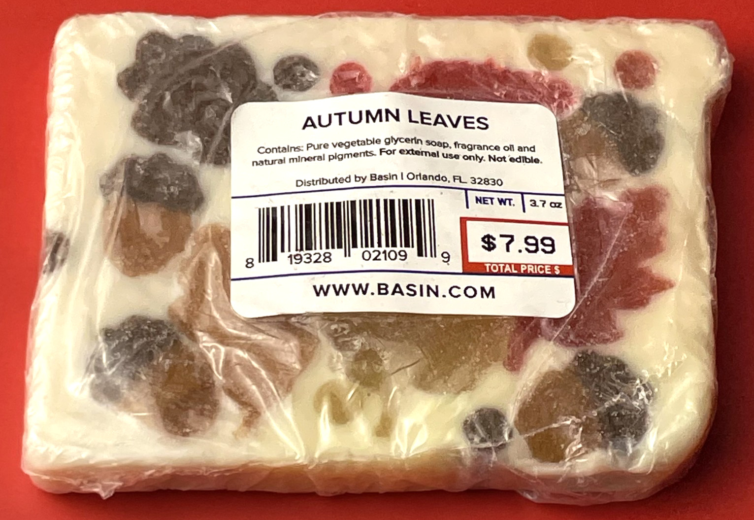 AUTUMN LEAVES BASIN SOAP BAR