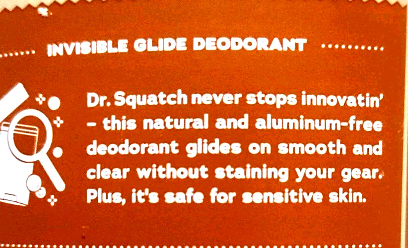 Dr. Squatch Duo Wooden Barrel Soap 5 0z and Invisible Glide Deodorant 2.65 Oz