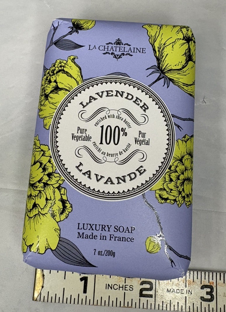 La Chatelaine Lavender 7oz Luxury Bar Soap – Made In France