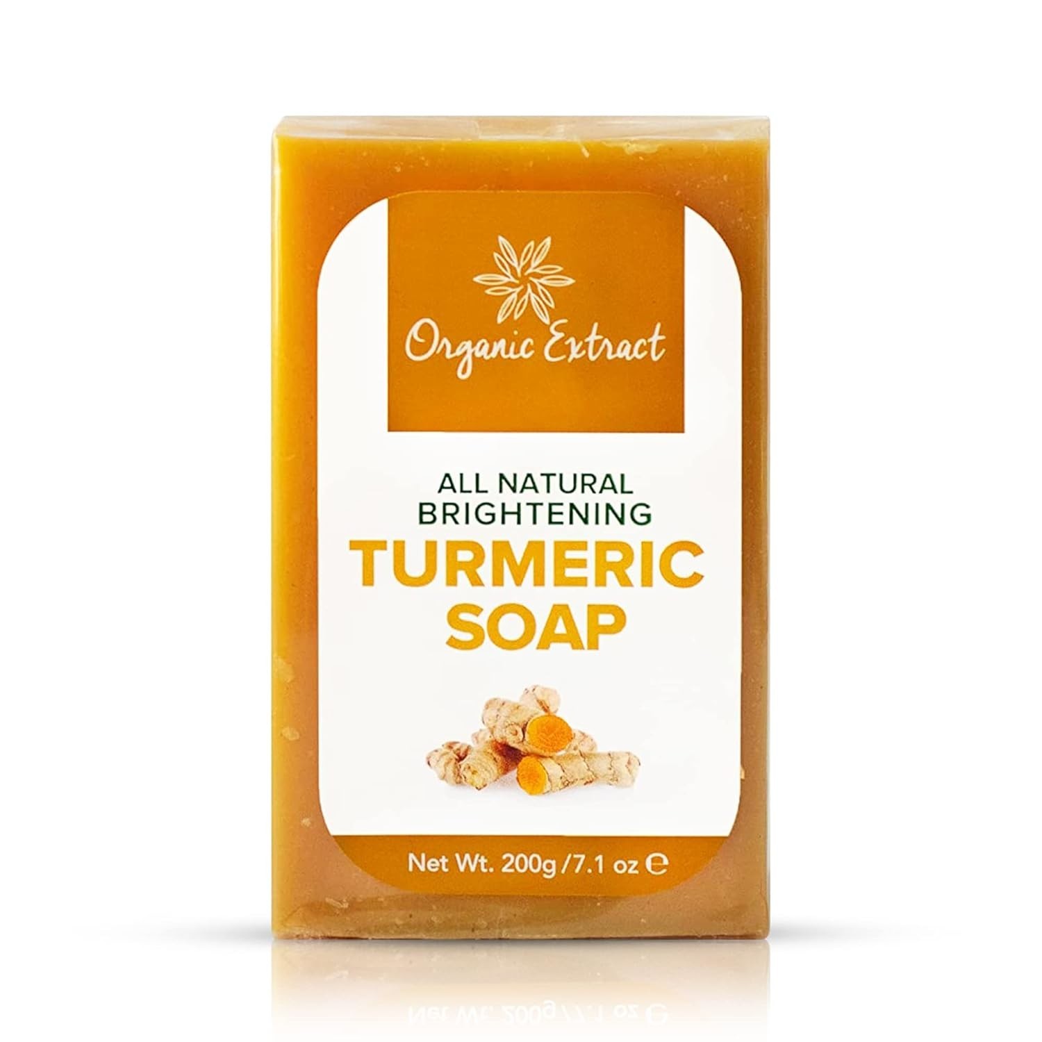 Organic Extract All Natural Brightening Turmeric Soap 7 oz