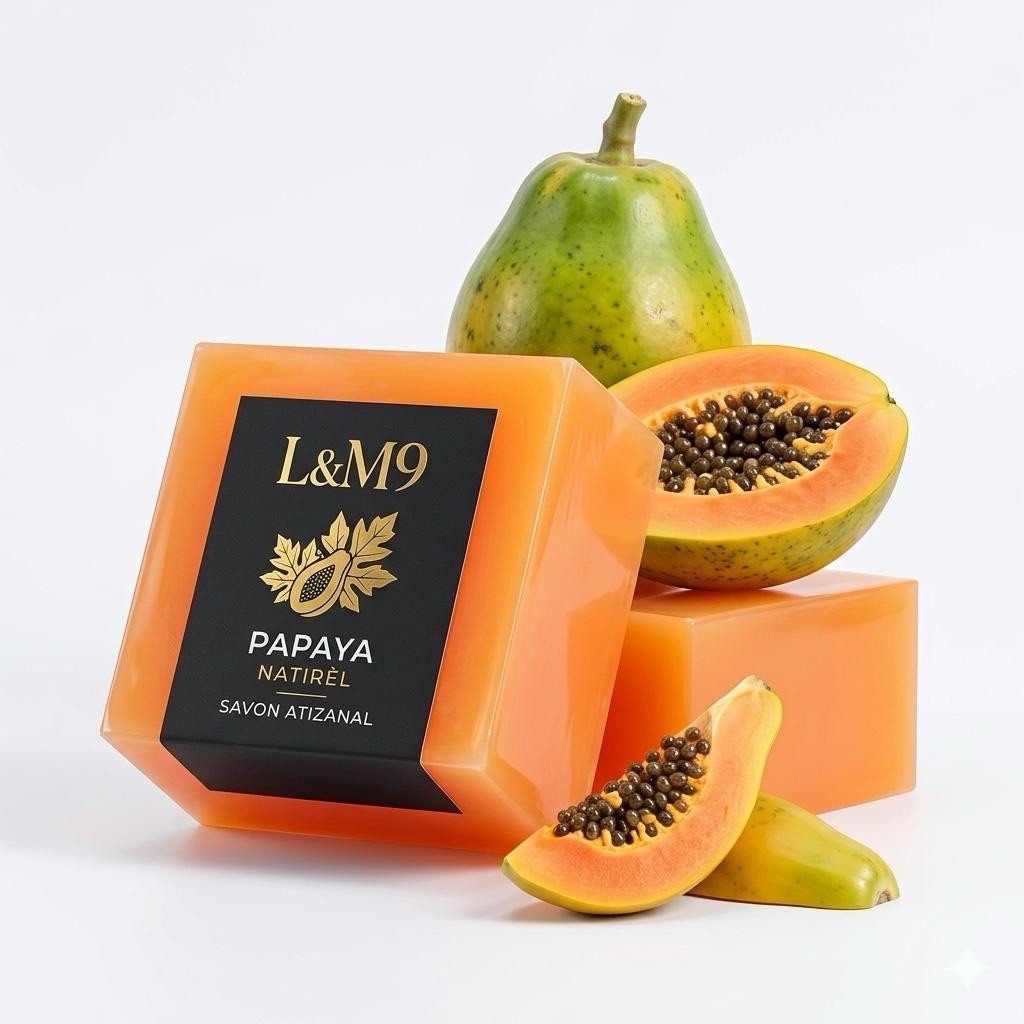 Natural Glow Skincare Papaya Soap 120g Exfoliating Brightening Face & Body
