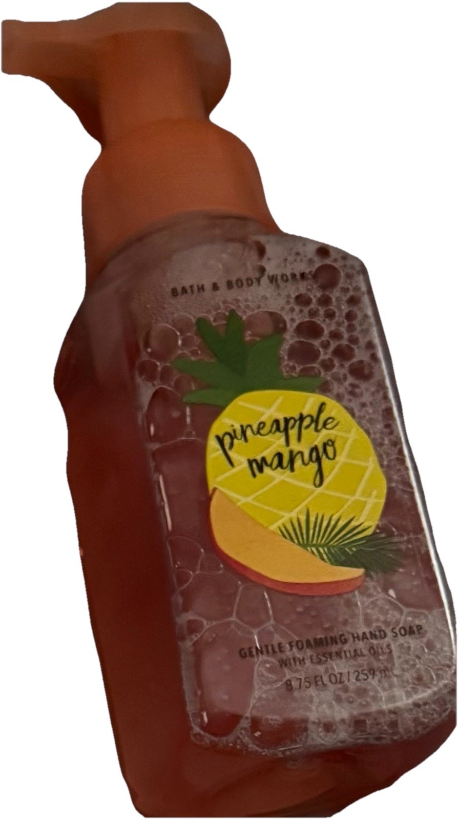 NEW BATH & BODY WORKS PINEAPPLE MANGO FOAMING HAND SOAP-8.75 OZ