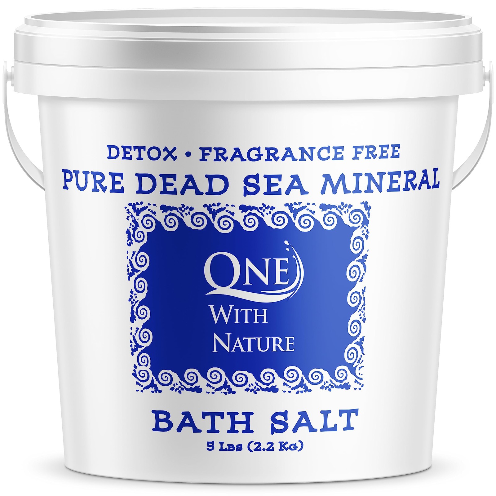 Dead Sea Salt for Bath 5lb Unscented Mineral Rich Exfoliating