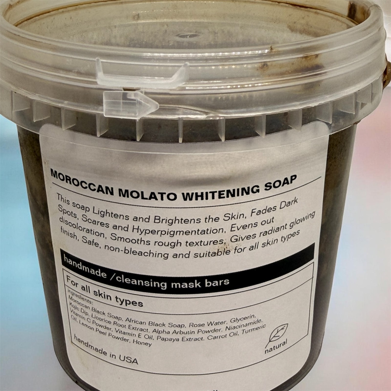 Covenant Luxe Whitening MOLATO Black Soap 16oz – 1pc