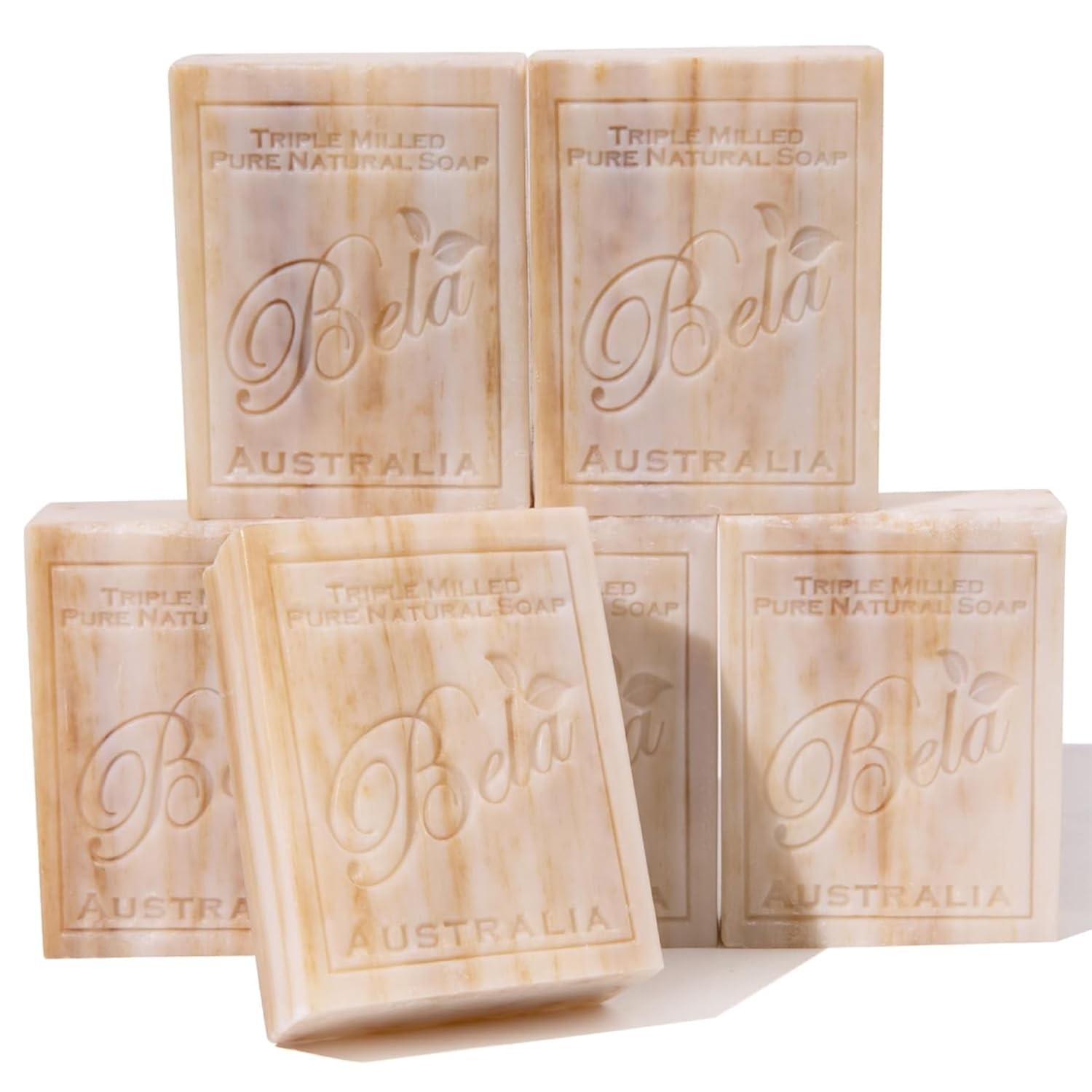 Sandalwood Soap 3.3 OZ, Pack of 6 French Triple Milled Bar Soap with Organic …