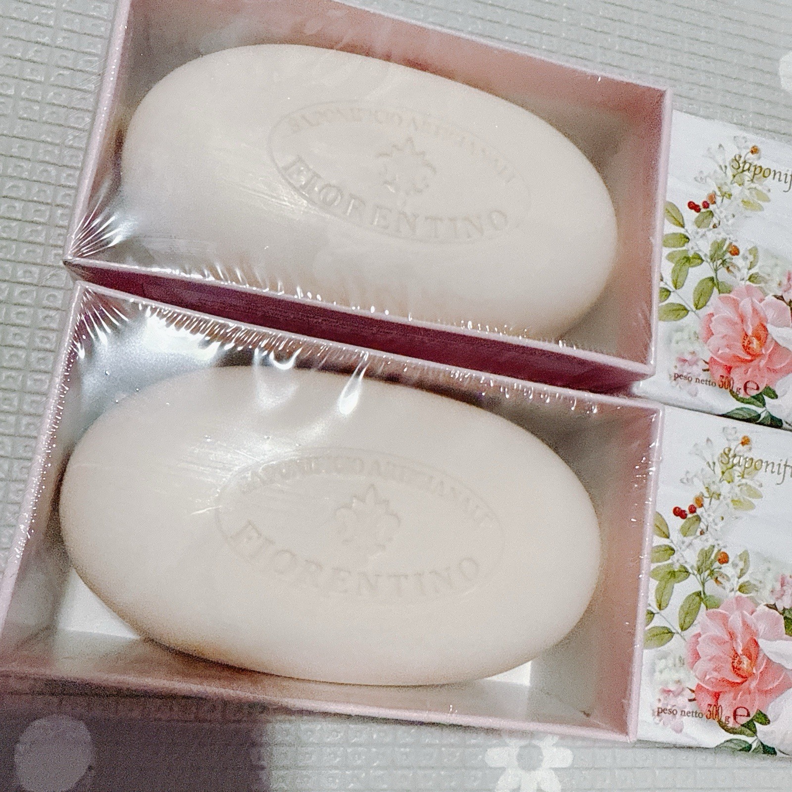2pcs SAPONIFICIO ARTIGIANALE Fiorentino Gardenia Scented Soap Box Sealed
