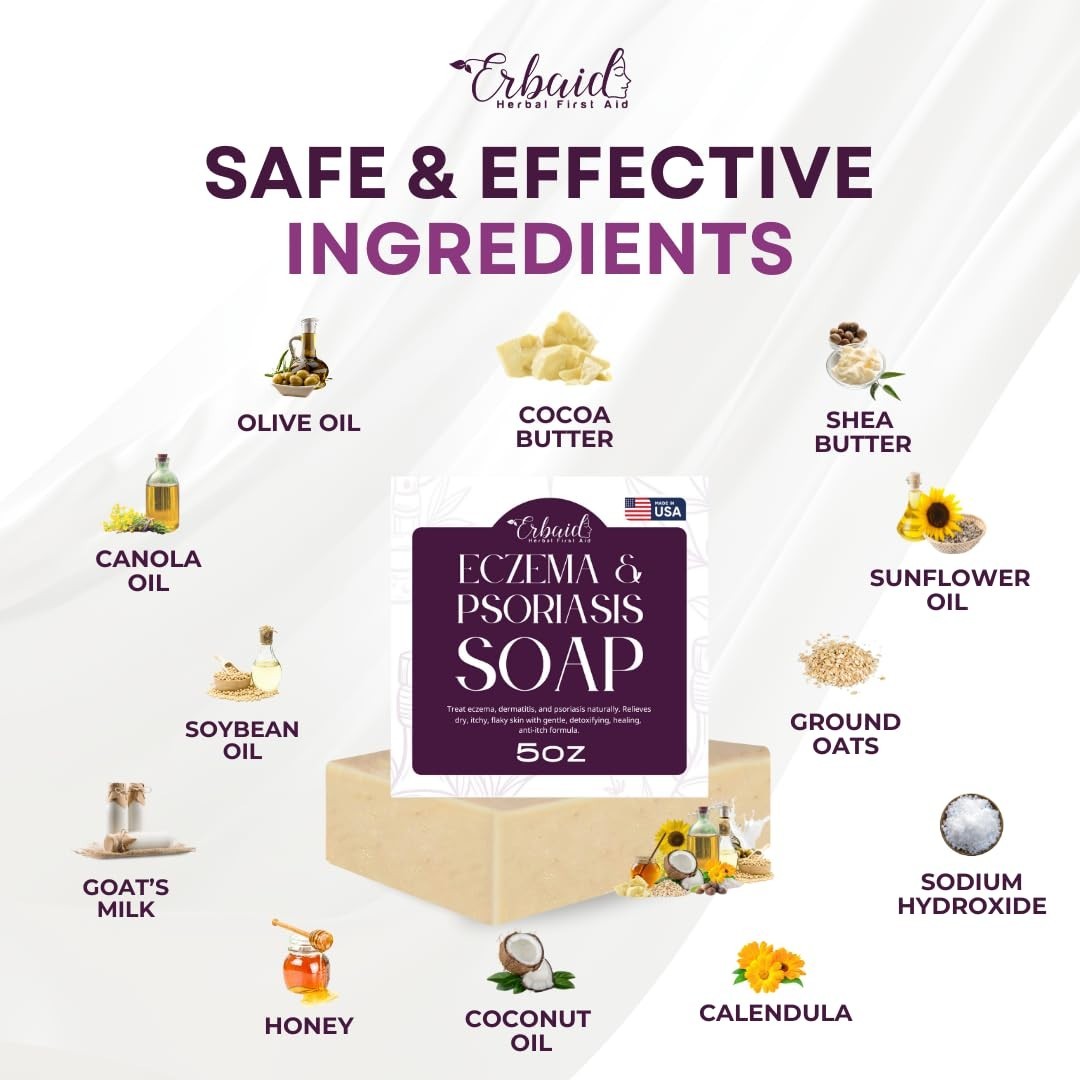Moisturizing Eczema Relief Soap Bar – Gentle Solution for Kids & Adults
