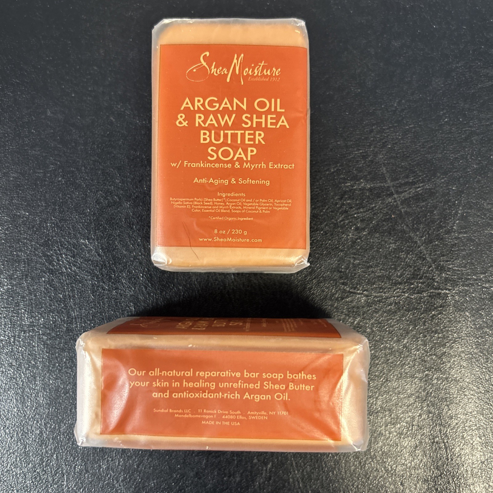 2 Shea Moisture Argon Oil & Raw Shea Butter Soap – NEW 8 Oz Bars