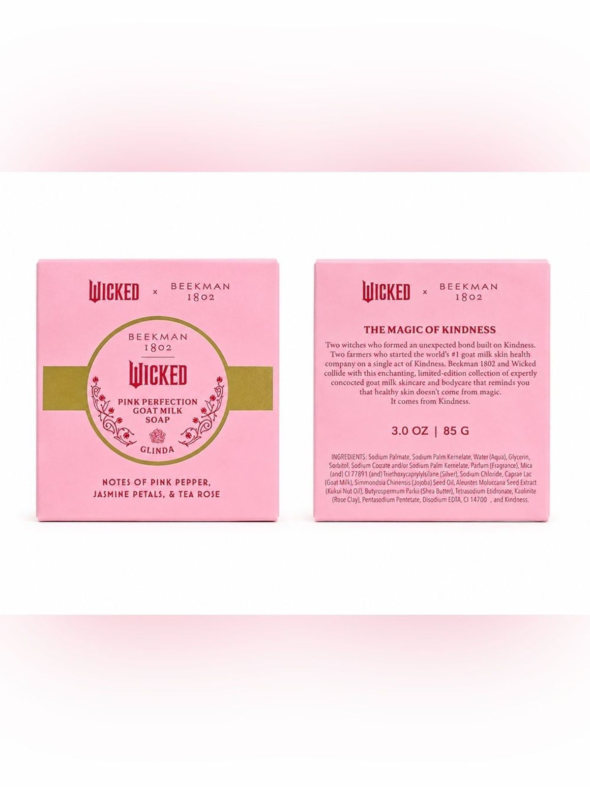 Beekman 1802 Wicked Pink Perfection Goat Milk Soap Bundle (2) Glinda