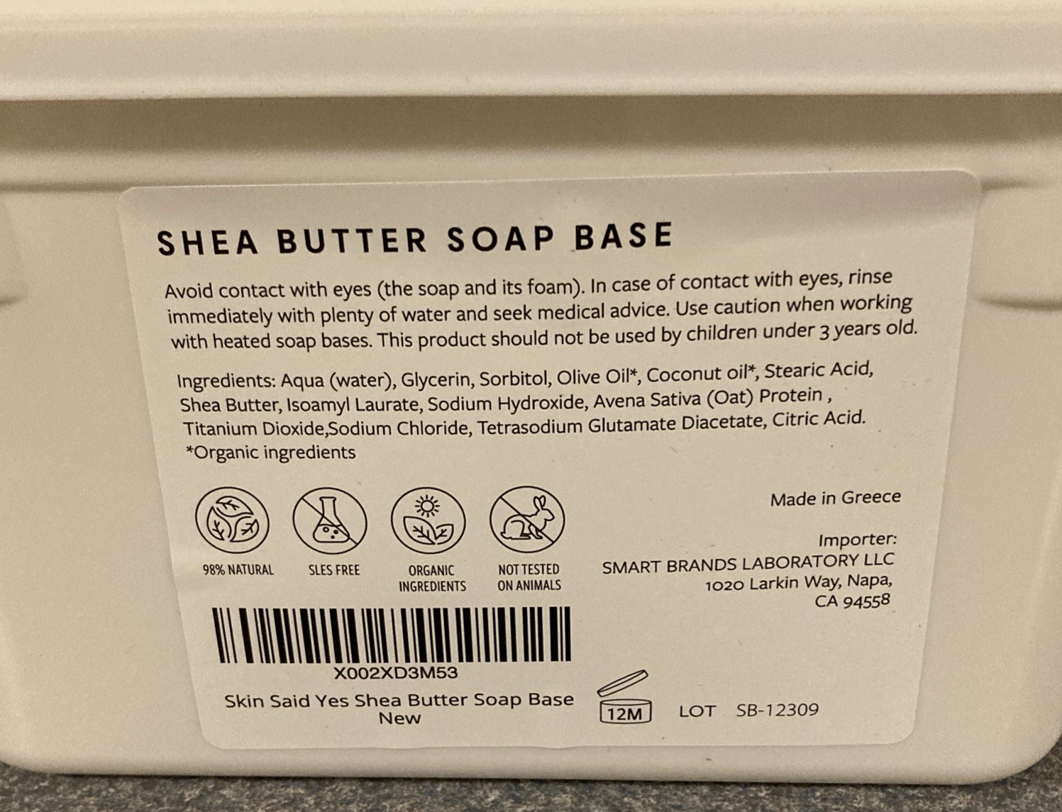 Skin Said Yes Shea Butter Soap Base – 5 Lb Melt and Pour Soap Base