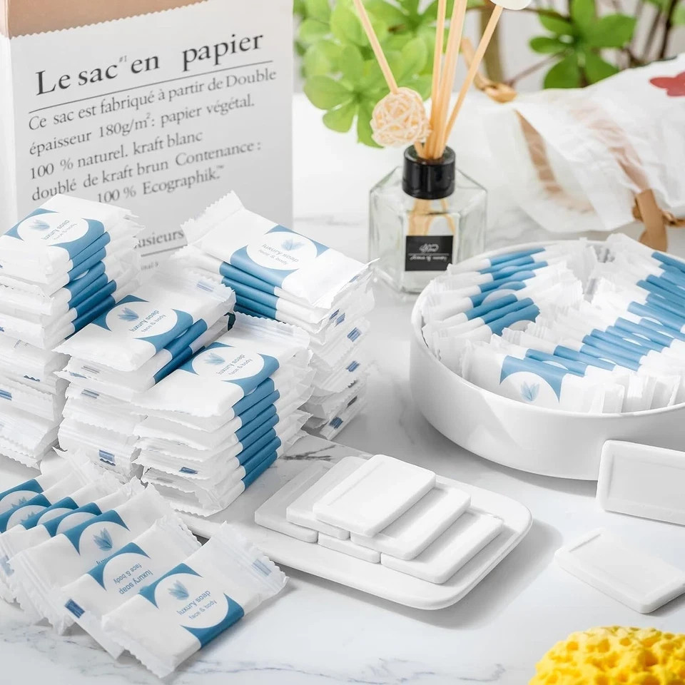 Versatile 600 Pcs Mini Soap Bars – Perfect for Hotels, Travel & Charities