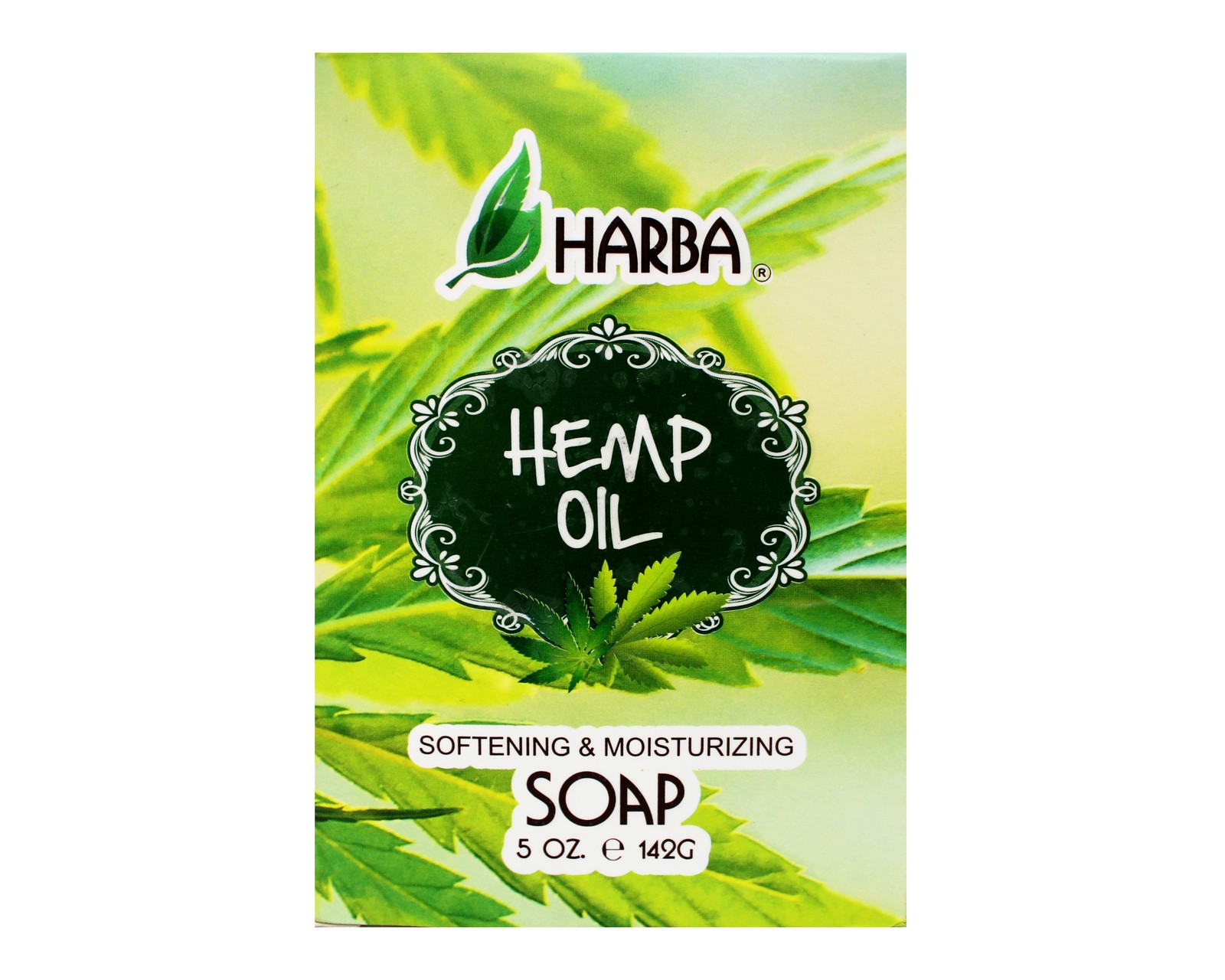 Harba Bath Soap Hemp Oil, Softening & Moisturizing, 5 OZ (142g)