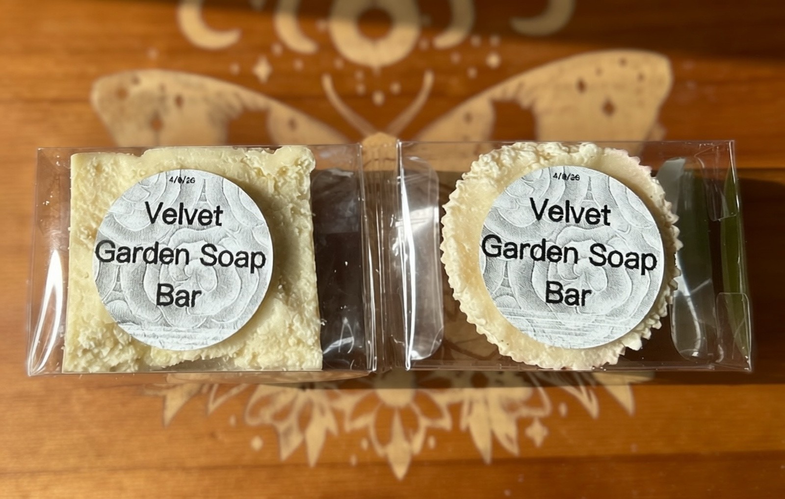 Organic Velvet Garden Soap Bar | Handmade Herbal Body Face Cleanser Gluten Free