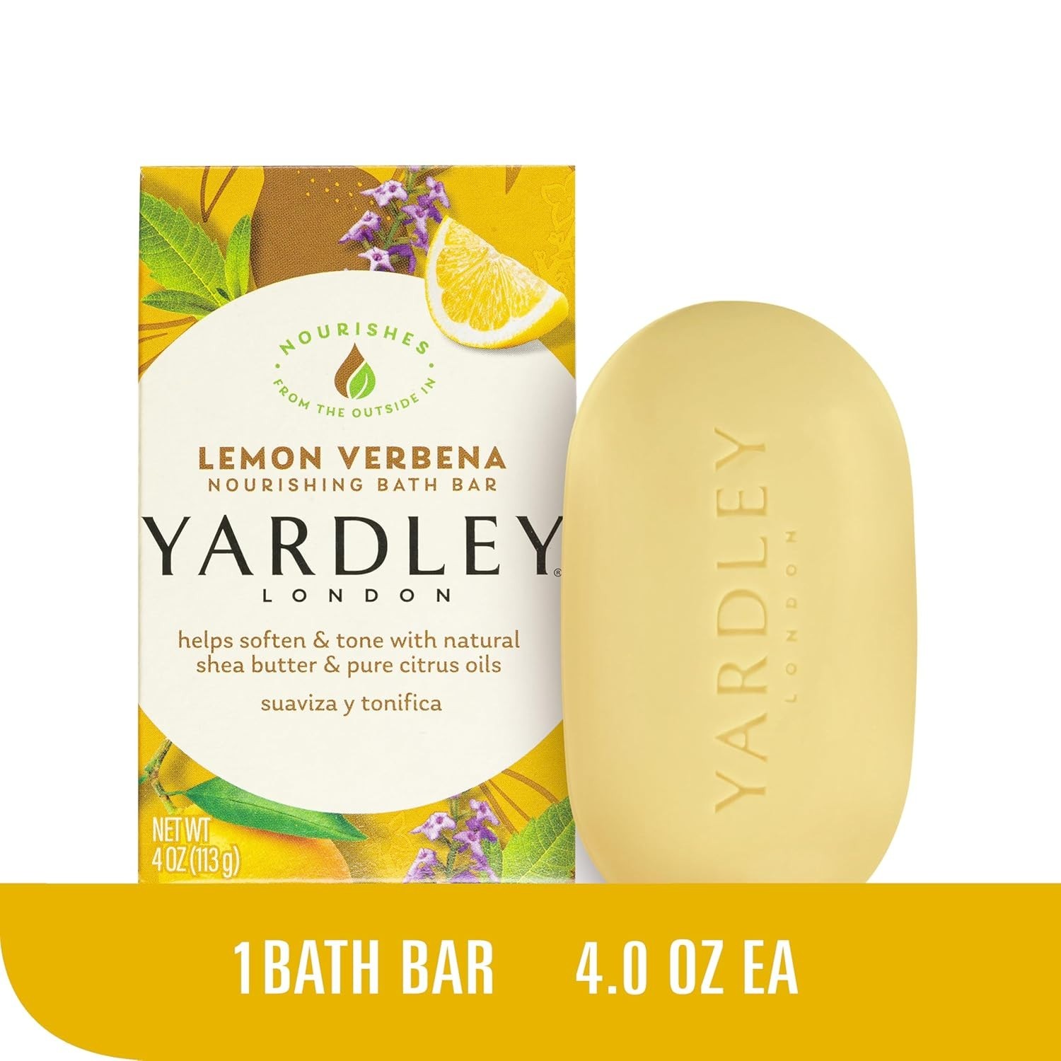 Lemon Verbena Shea Butter Bath Bar 4oz – Naturally Moisturizing Luxury Soap