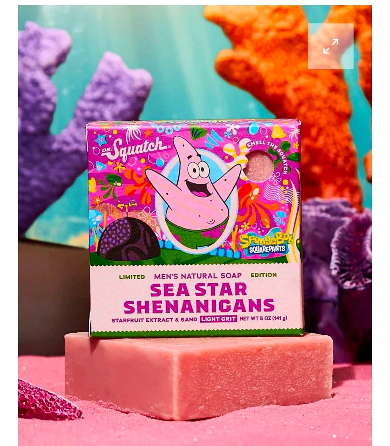 Dr. Squatch SPONGEBOB SQUAREPANTS & PATRICK Limited Edition Natural Soap Bar SET