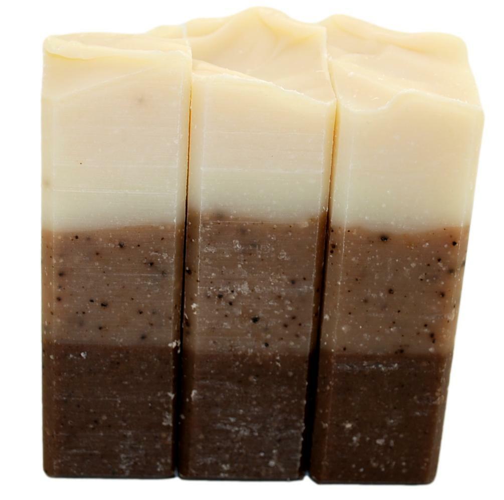 Café Latte all natural handmade soap. 3 Bars Coffee soap.