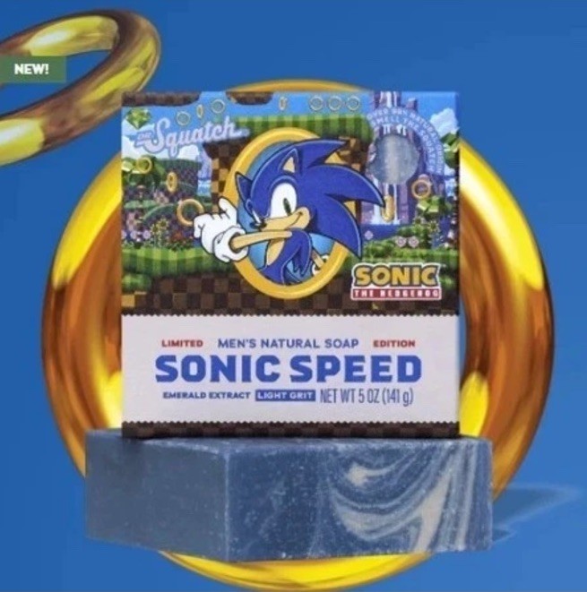 NEW! Dr. Squatch SONIC SPEED SONIC THE HEDGEHOG Limited Edition Bar!