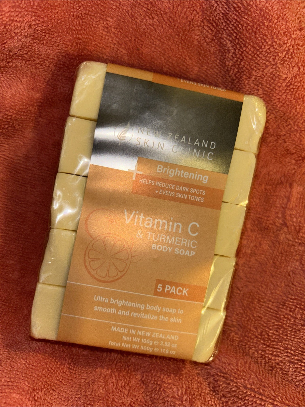 New Zealand Skin Clinic Vitamin C & Turmeric Body Soap 5 Pack 3.5oz Each