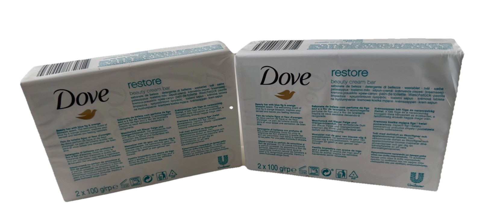 Dove Bar Restoring Blue Fig & Orange Blossom 4PK 3.5OZ/90GM 4 PCs.