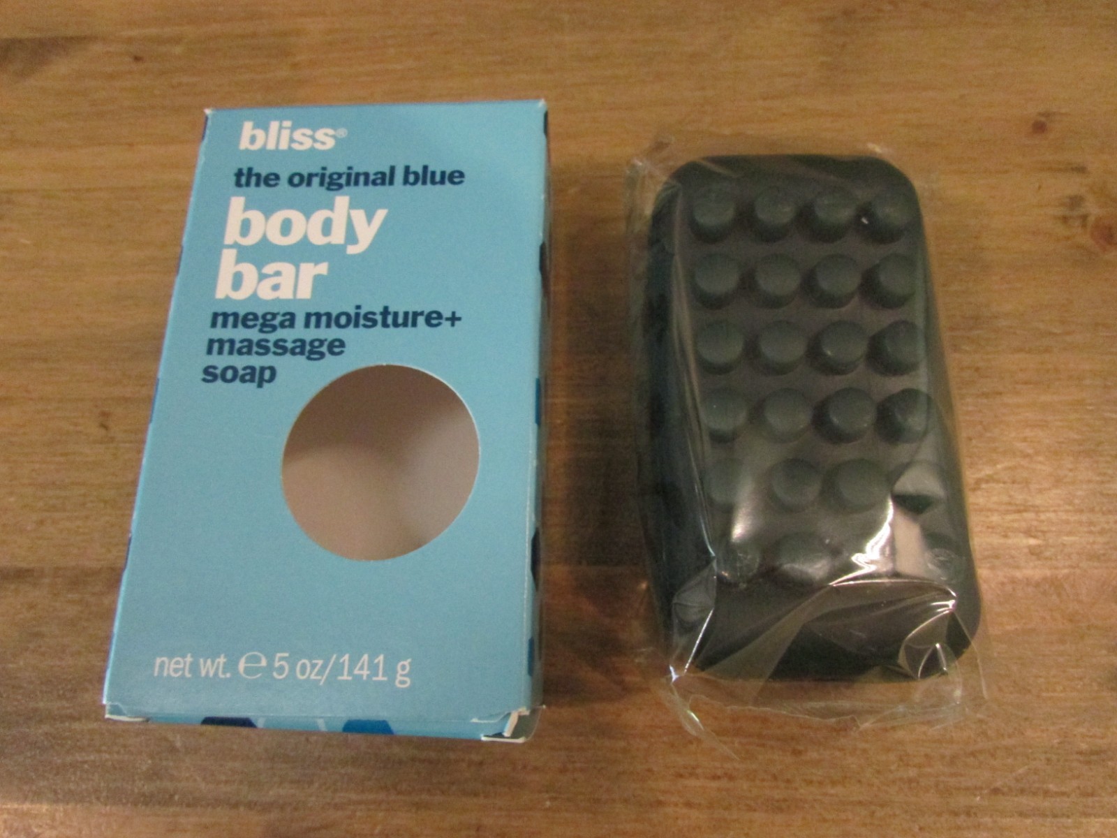 Bliss Original Blue Body Mega Moisture Massage Nubs Soap Bar 5 oz 141g – NEW