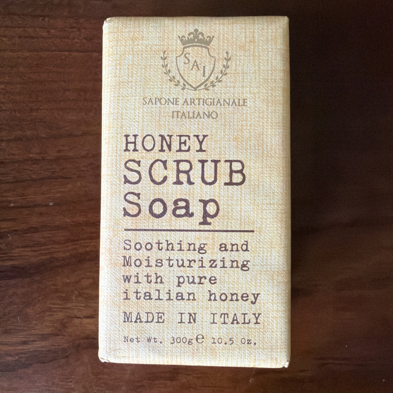 SAPONE ARTIGIANALE ITALIANO Honey Scrub Soap (10.5oz) – NEW