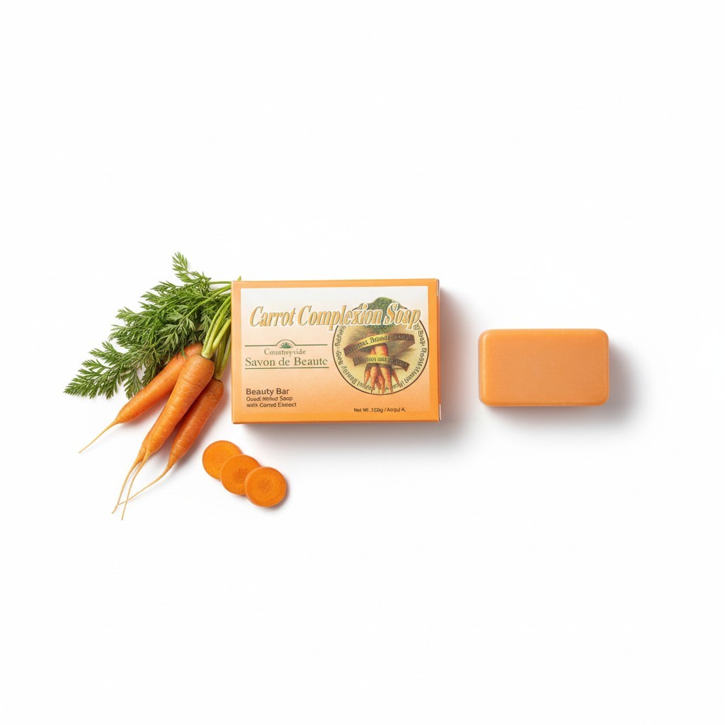 Carrot Complexion Soap 4.4oz Beauty Bar with Carrot Extract – Radiant Skin