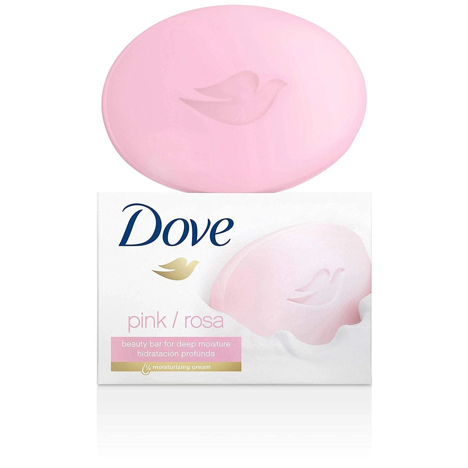Dove Pink Beauty Cream Bar Soap, 90 Gram-12 BARS