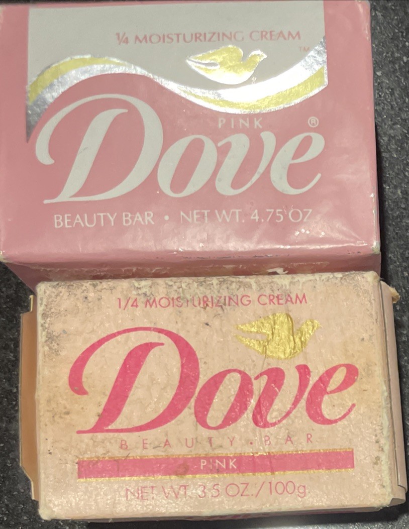 2 VNTG Rare Pink Dove Beauty Bar Soap 1/4 Moisturizing Cream 4.75oz & 3.5oz NEW