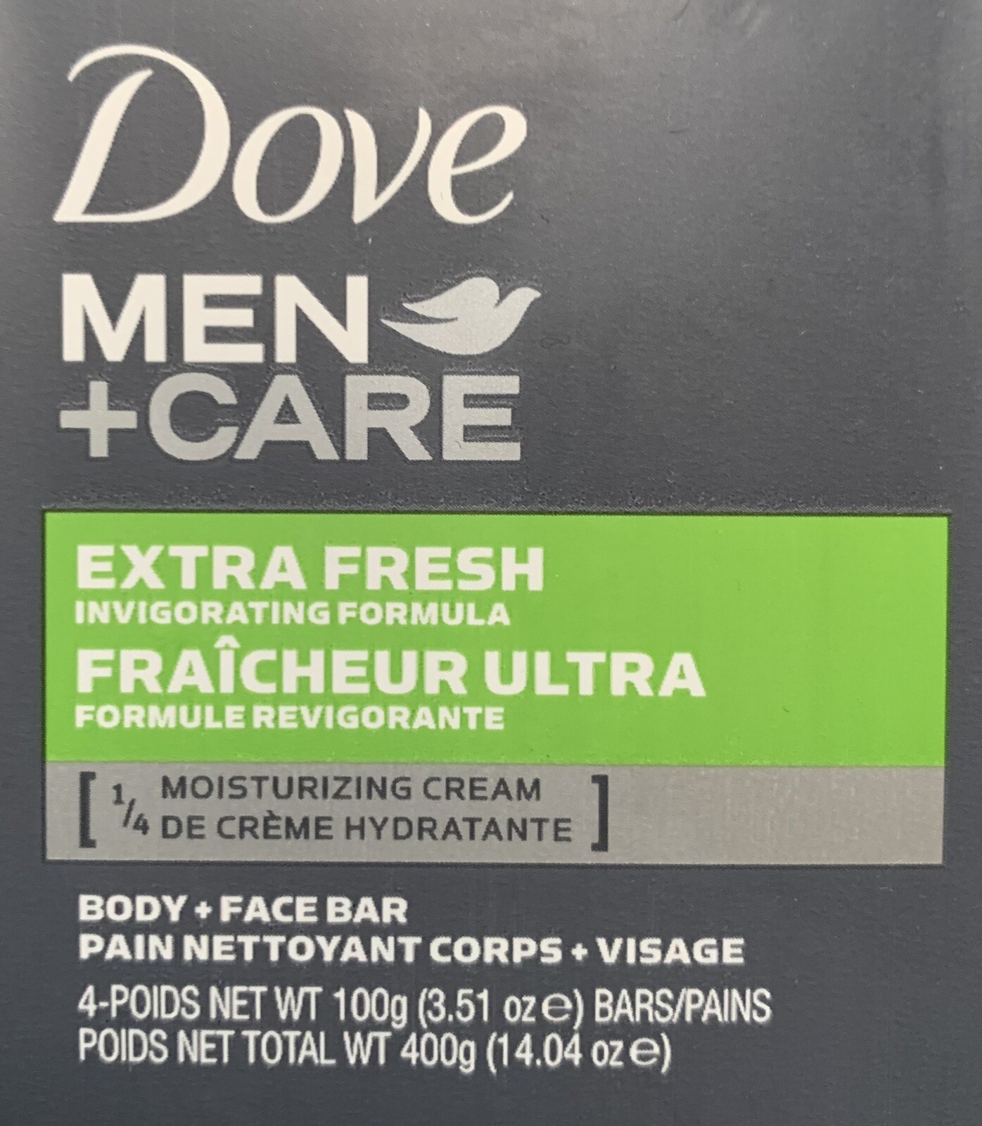 NEW Dove Men+Care 4ct Extra Fresh Moisturizing Bar Soap