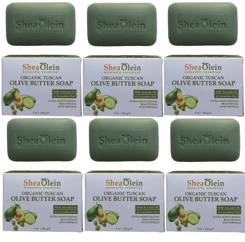 6 Pack Shea Olein -Organic Tuscan Olive Butter – Soap 5 oz