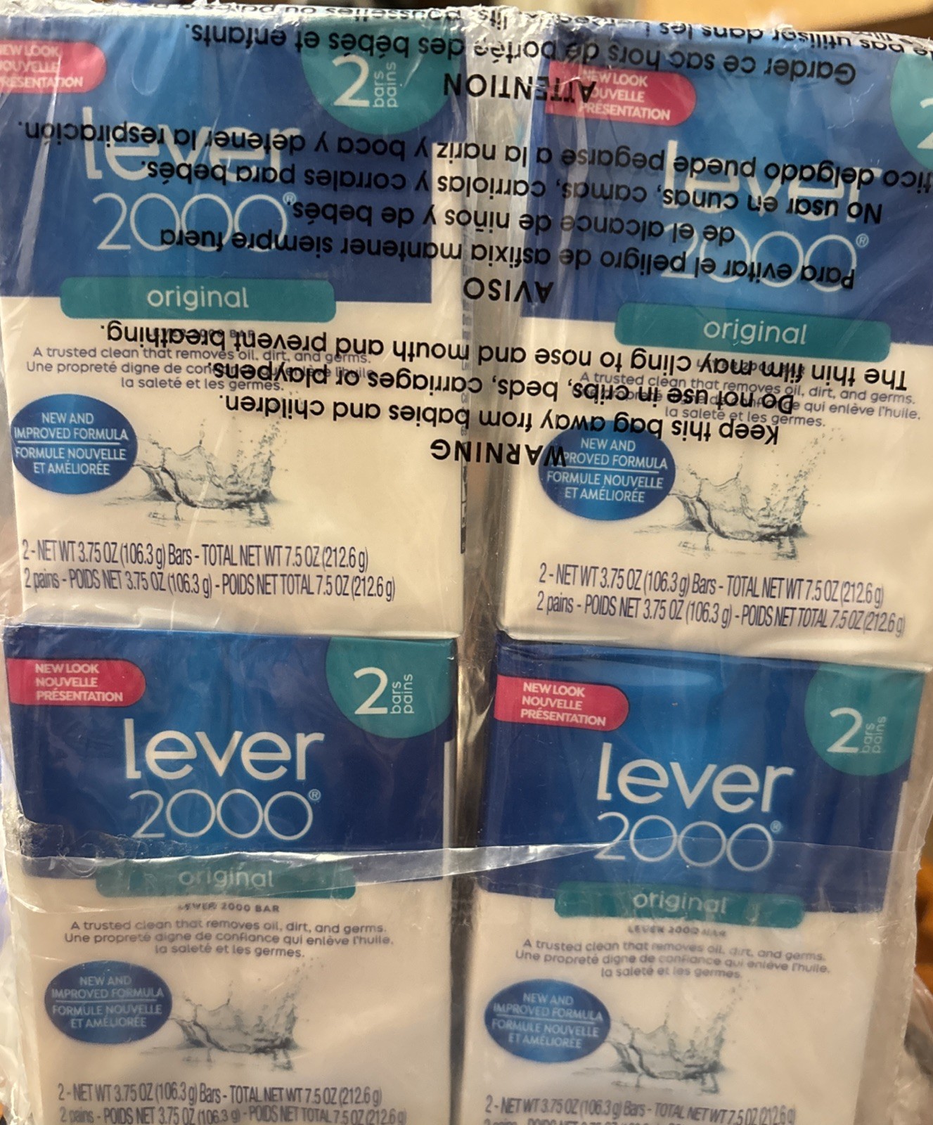 8 Bars – Lever 2000 Original Formula Bar Soap 3.75 oz each bar