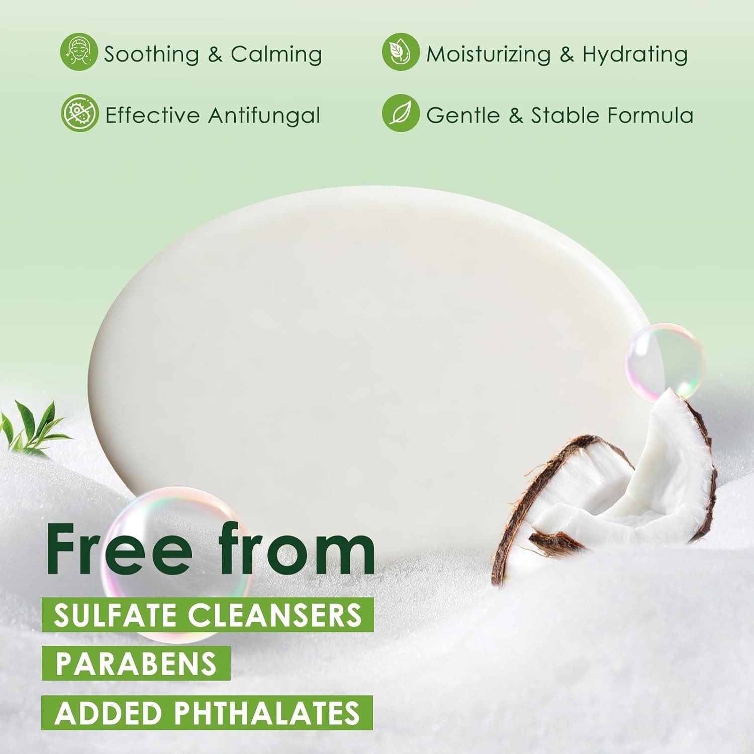 Antifungal Soap, Tea Tree Antifungal Soap Bar for Back Acne, Athlete’s Foot, Tin