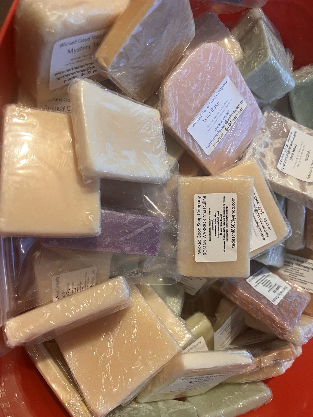 5 Pounds Assorted Sample Size Bars Of Handmade Soap